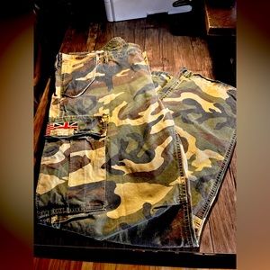 Denim & Supply Ralph Lauren Cargo Camouflage Pants 40 x 32